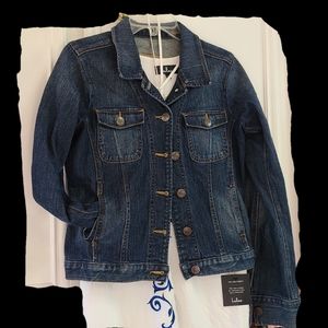 Jackie Cooper Dirty Denim Jacket by Sutters 1848 Size Medium